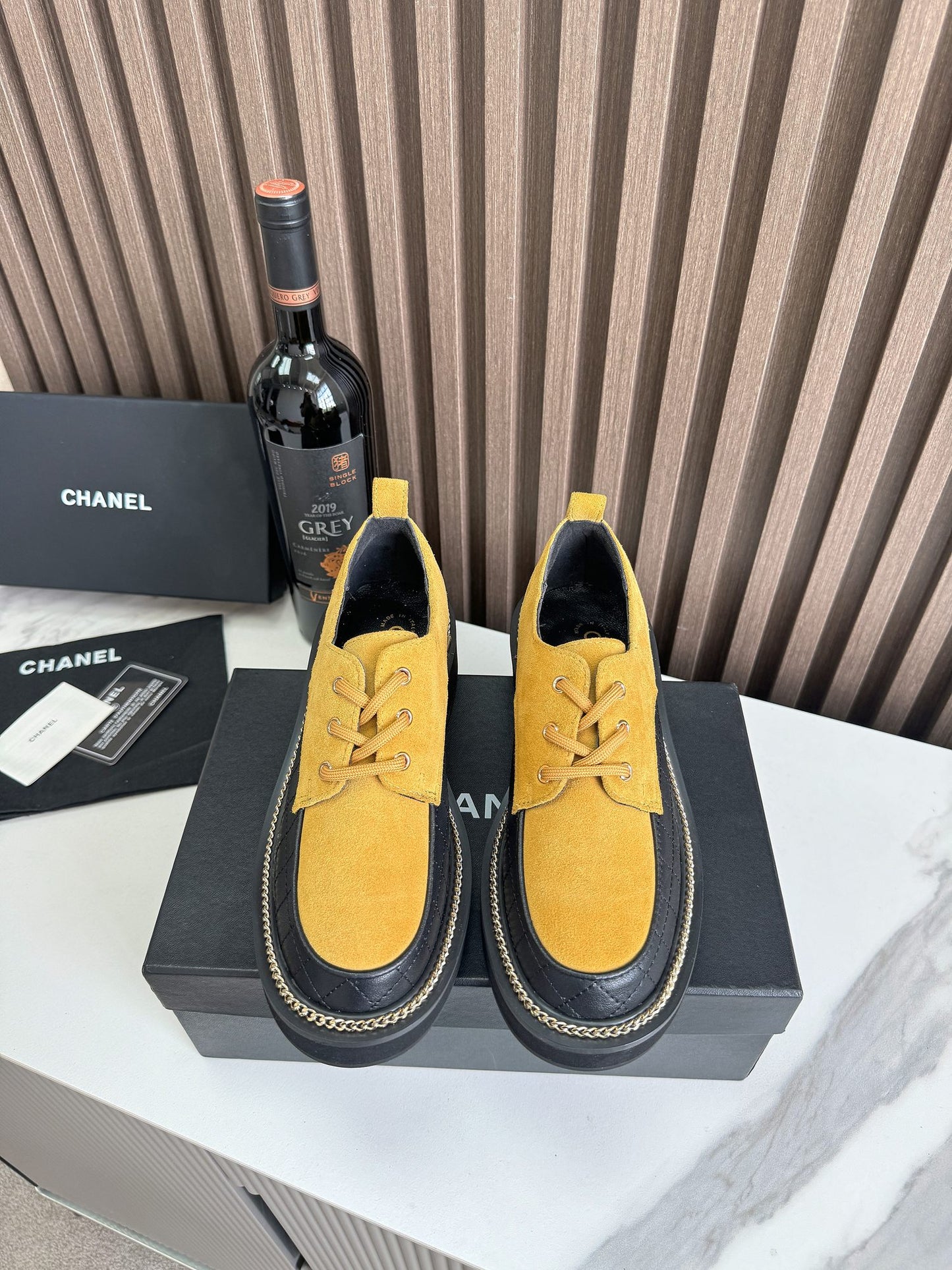 Chanel Geo Chunky Oxfords
