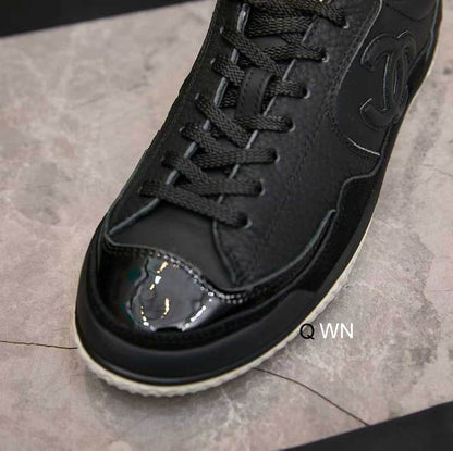 Chanel Calfskin Suede Sneakers