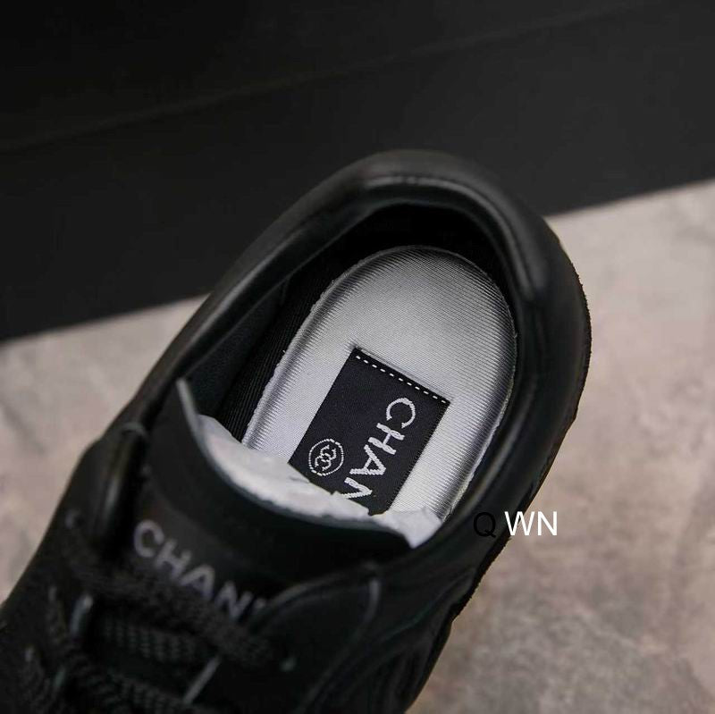 Chanel Calfskin Suede Sneakers