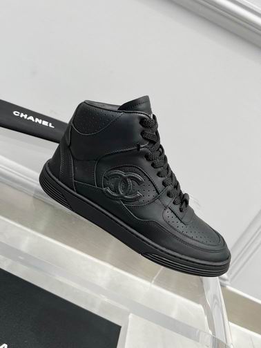 Chanel High-Top Sneakers – Black