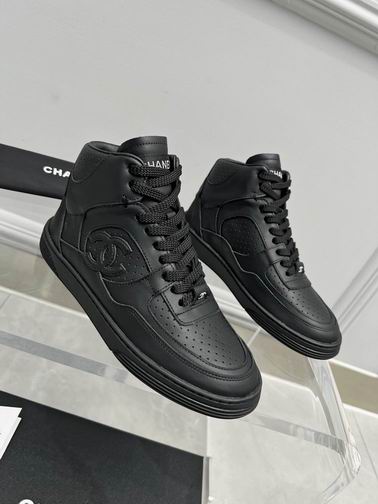 Chanel High-Top Sneakers – Black