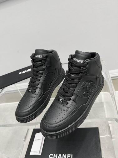 Chanel High-Top Sneakers – Black
