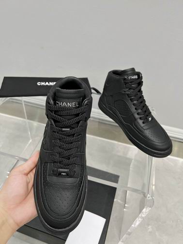 Chanel High-Top Sneakers – Black