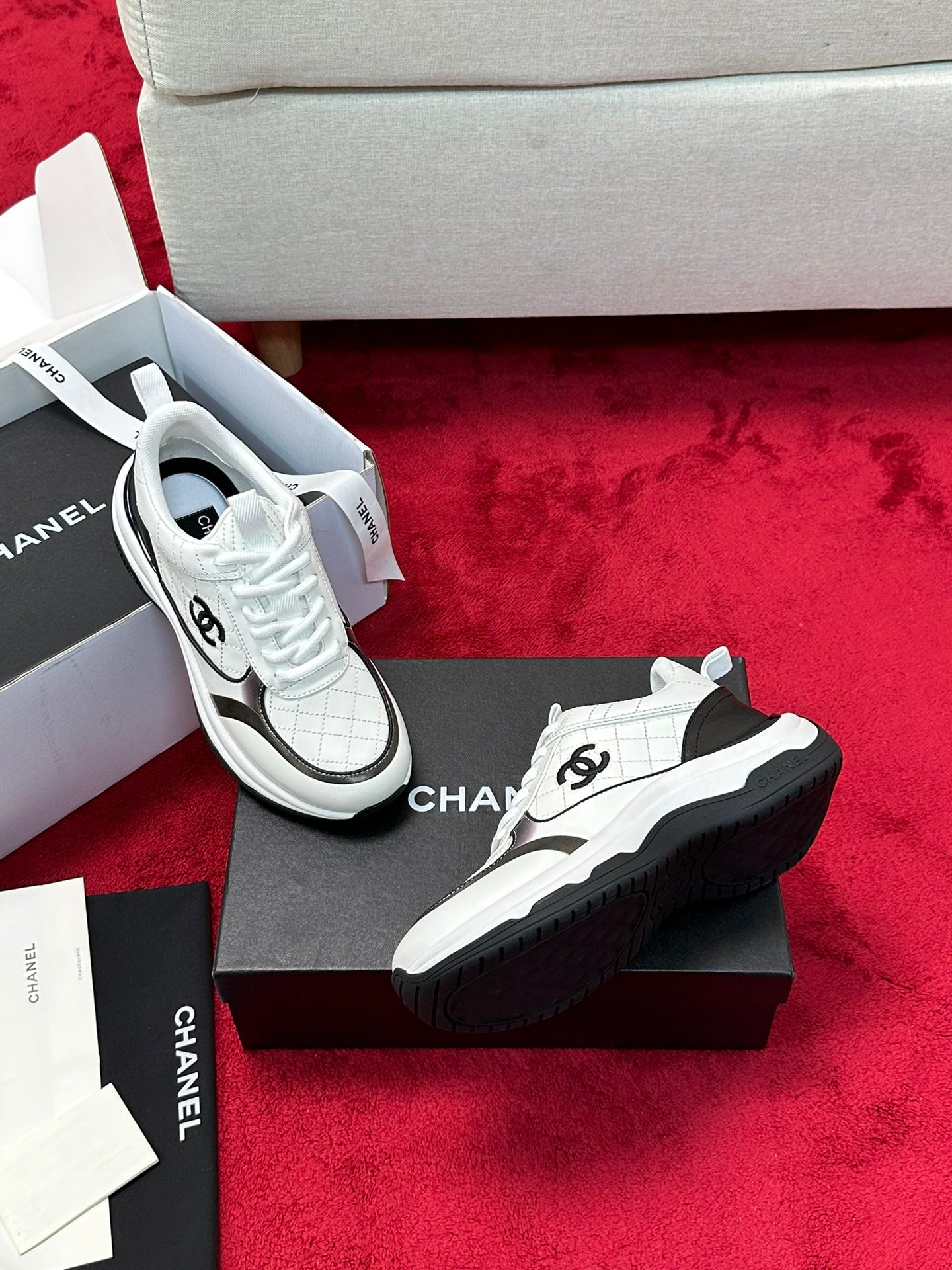 Chanel Cowhide Low-Tops