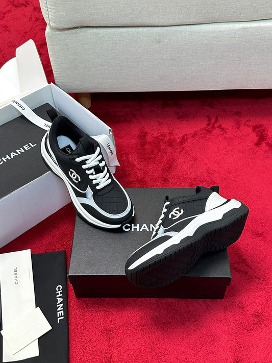 Chanel Tri-Color CC Sneakers