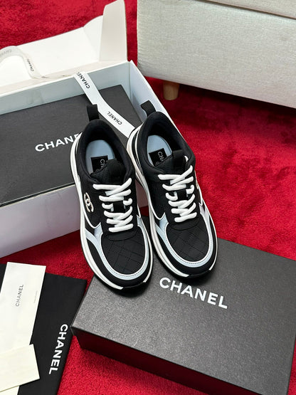 Chanel Tri-Color CC Sneakers