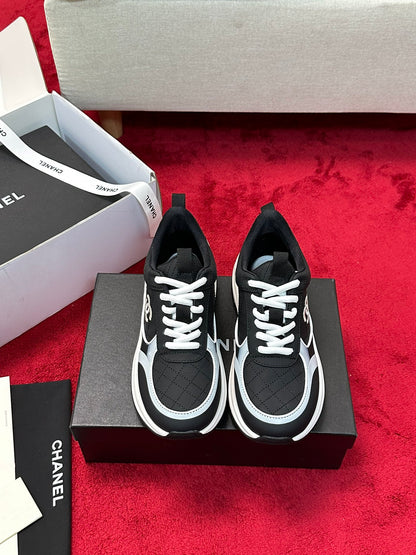 Chanel Tri-Color CC Sneakers