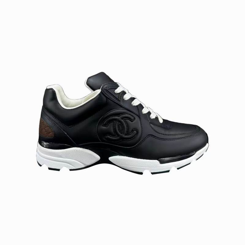 Chanel Black Calfskin Sneakers