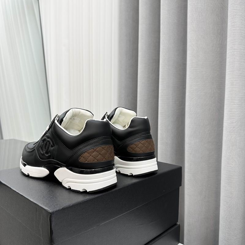 Chanel Black Calfskin Sneakers