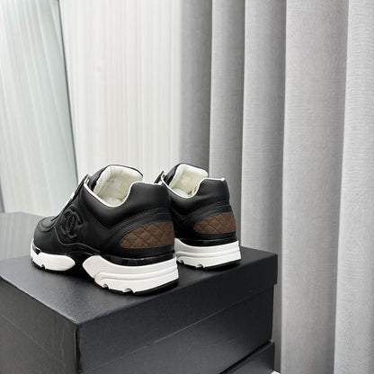 Chanel Black Calfskin Sneakers