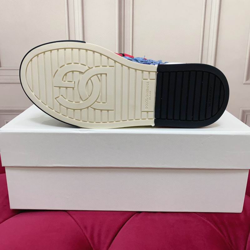 D & G Portofino Patchwork Denim Sneakers