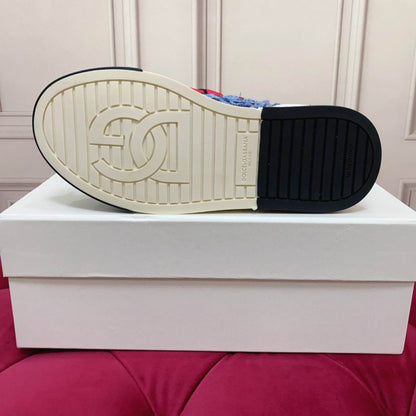 D & G Portofino Patchwork Denim Sneakers