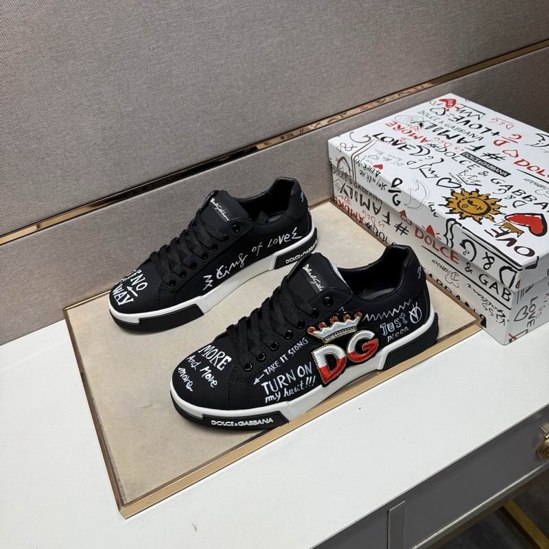 D & G Hand-Paint Art Sneakers