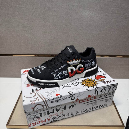 D & G Hand-Paint Art Sneakers