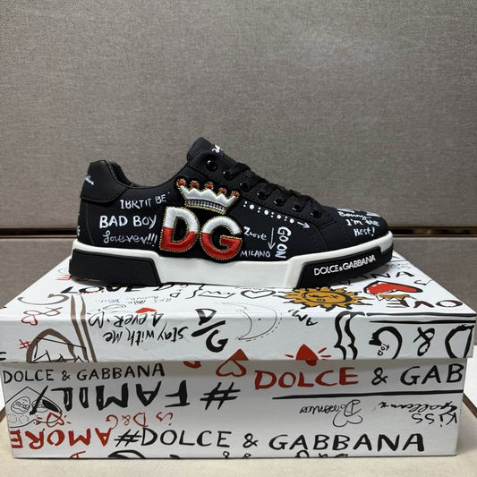 D & G Hand-Paint Art Sneakers