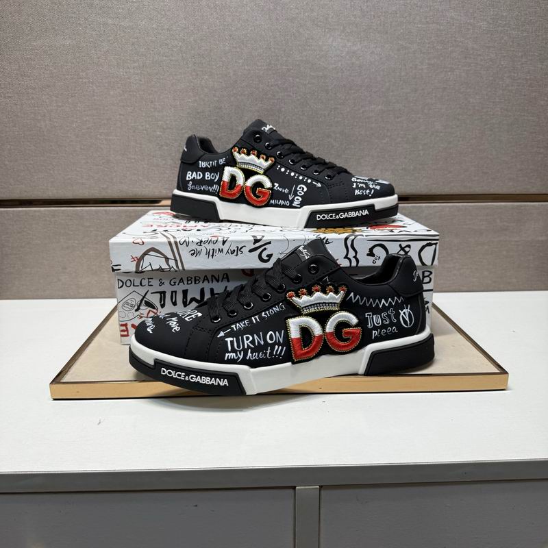 D & G Hand-Paint Art Sneakers