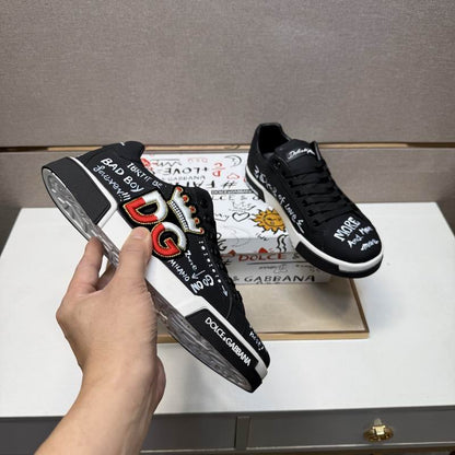 D & G Hand-Paint Art Sneakers