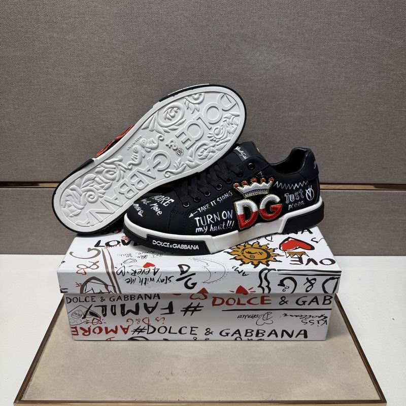 D & G Hand-Paint Art Sneakers