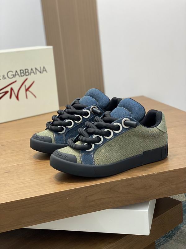Dolce & Gabbana Portofino Custom Patch Sneakers