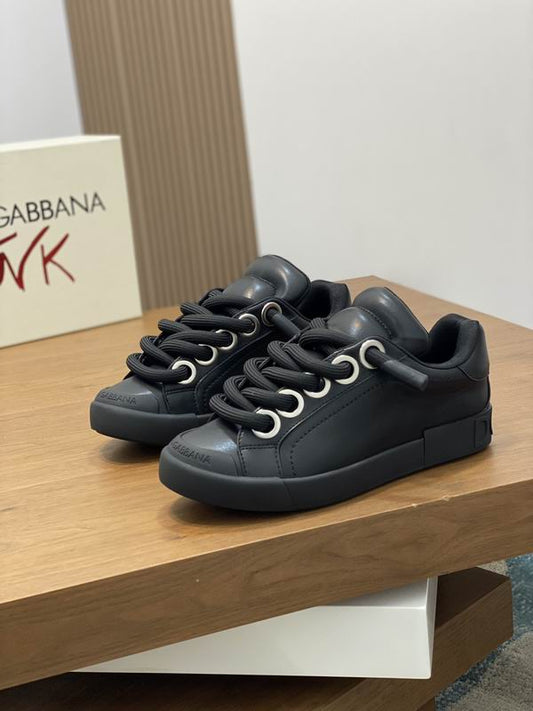 Dolce & Gabbana Black Portofino Sneakers