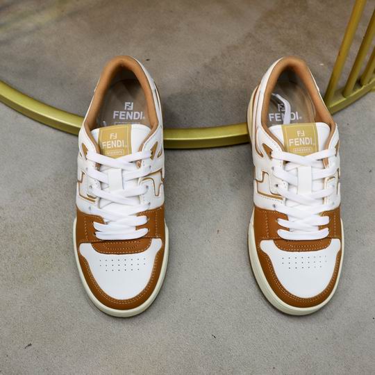 Fendi Match White & Brown Sneakers