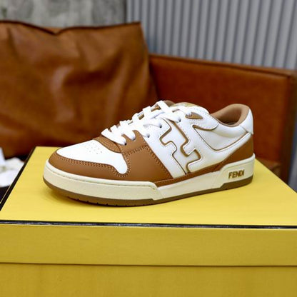Fendi Match White & Brown Sneakers