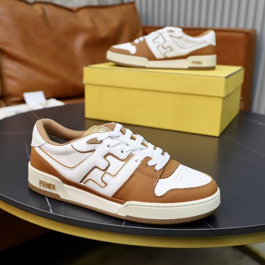 Fendi Match White & Brown Sneakers