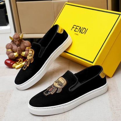 Fendi Monster Eye Slip-Ons