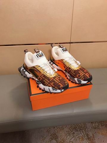 Fendi Flow Gold Sneakers