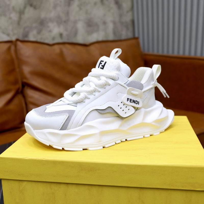 Fendi Match White Grey Sneakers