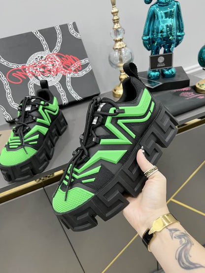 Versace Greca Labyrinth Lace-Up Sneakers