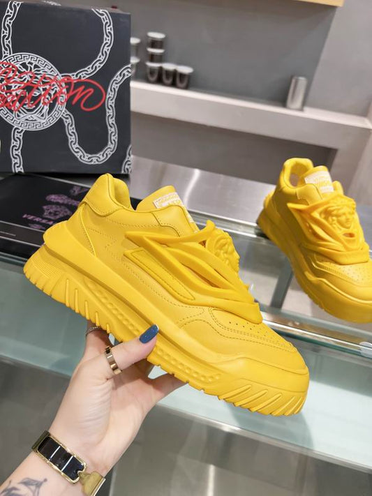 Versace Odissea Chunky Leather Sneakers