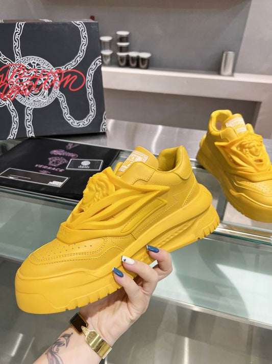 Versace Odissea Chunky Leather Sneakers