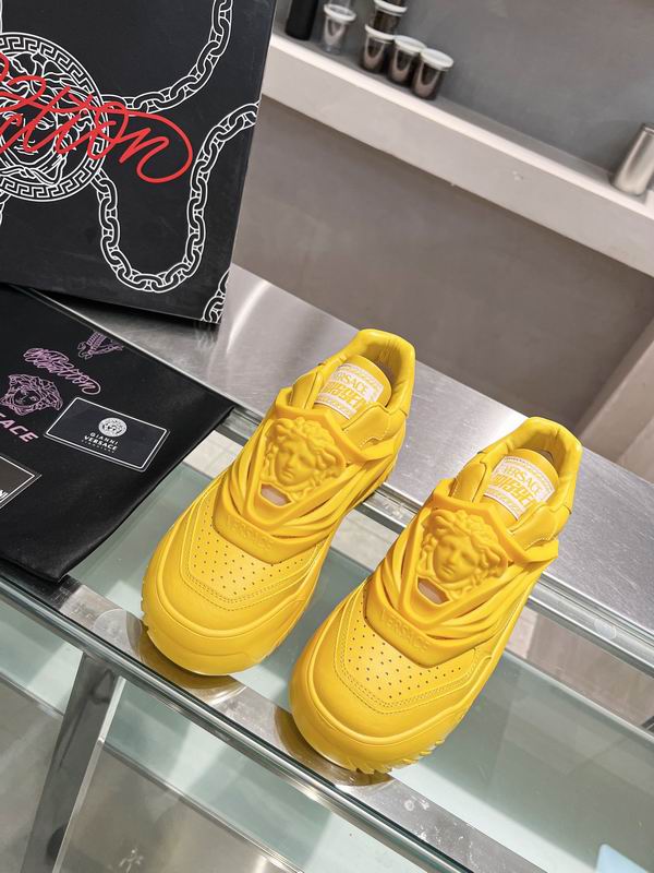 Versace Odissea Chunky Leather Sneakers