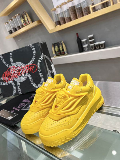Versace Odissea Chunky Leather Sneakers