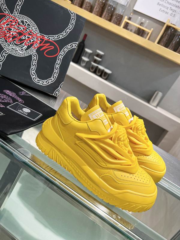 Versace Odissea Chunky Leather Sneakers