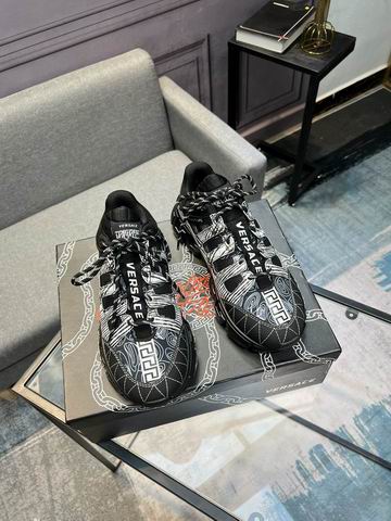 Versace Trigreca Sneakers Low-Top – Black