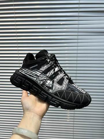 Versace Trigreca Sneakers Low-Top – Black