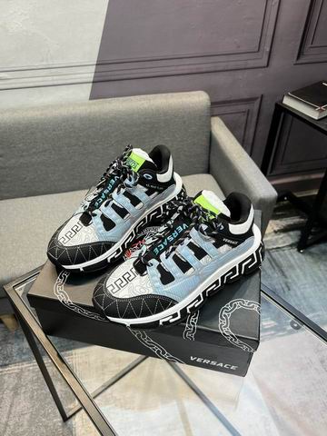 Versace Trigreca Multicolor Low-Top Sneakers