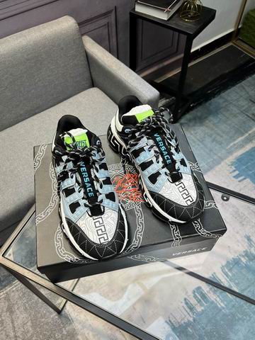 Versace Trigreca Multicolor Low-Top Sneakers