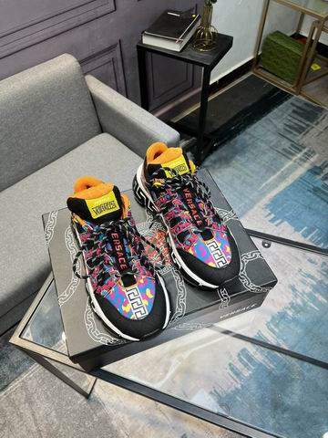 Versace Trigreca Pink Leopard Sneakers