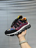 Versace Trigreca Pink Leopard Sneakers