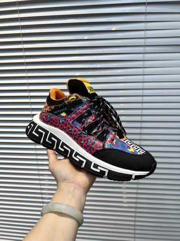 Versace Trigreca Pink Leopard Sneakers