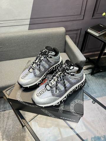 Versace Men’s Trigreca Metallic Sneakers