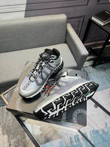 Versace Men’s Trigreca Metallic Sneakers