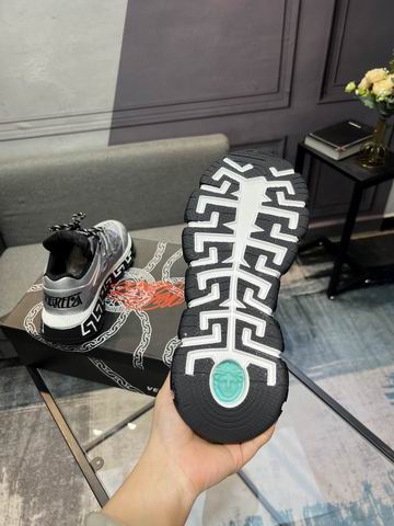 Versace Men’s Trigreca Metallic Sneakers