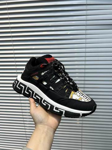 Versace Trigreca Men’s Black Multicolor Sneakers