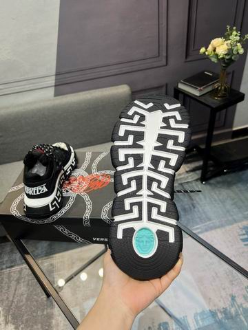 Versace Trigreca Men’s Black Multicolor Sneakers