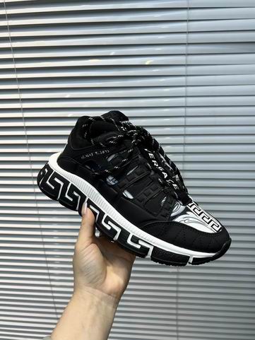 Versace Trigreca Black & White Sneakers