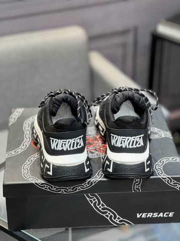 Versace Trigreca Black & White Sneakers
